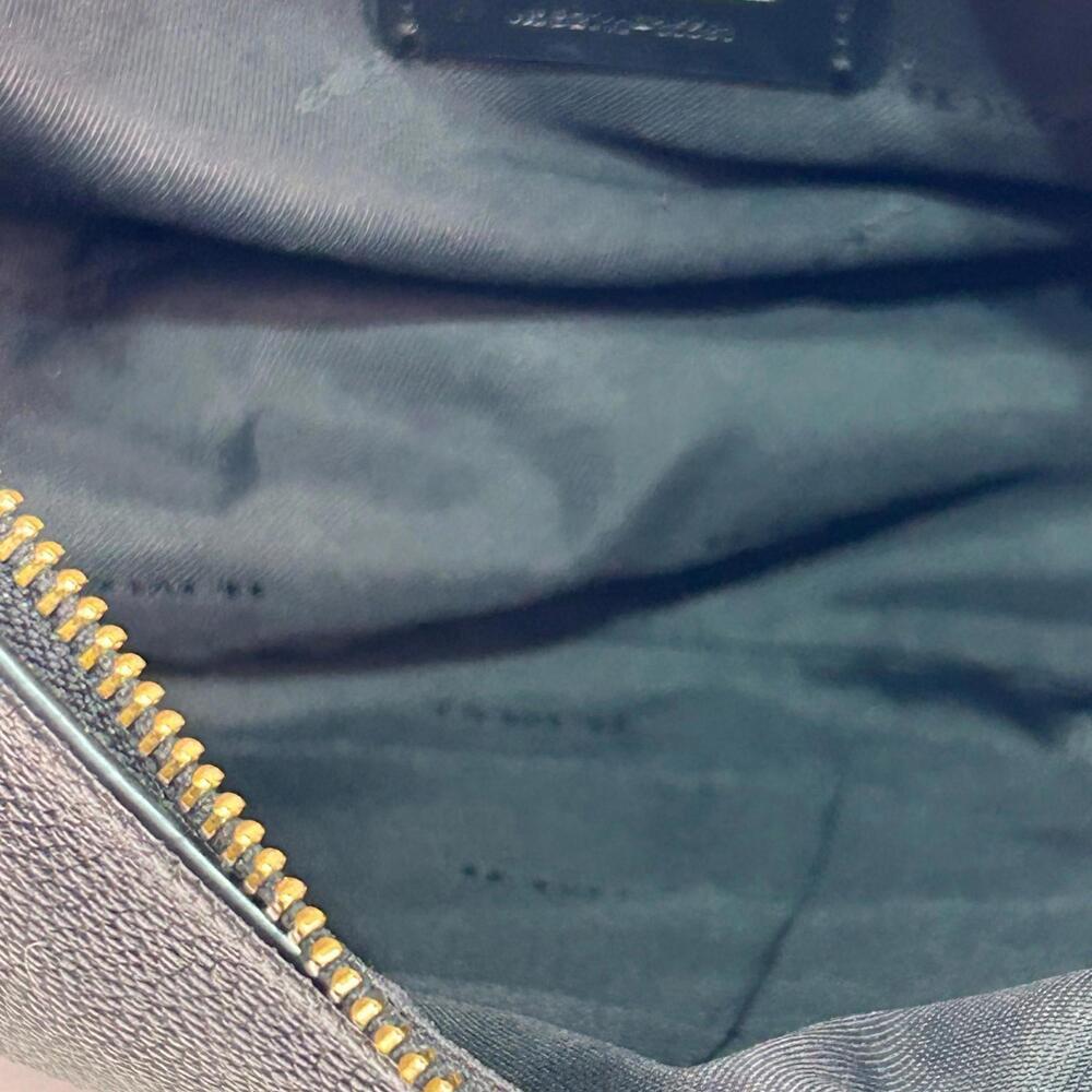 Coach Black Pebbled Leather Hobo Shoulder Bag Tassel Zip Pocket Purse F28993 - Picture 7 of 9